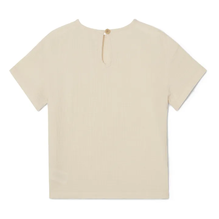 garbo&friends T-Shirt Mousseline de Coton | Ecru