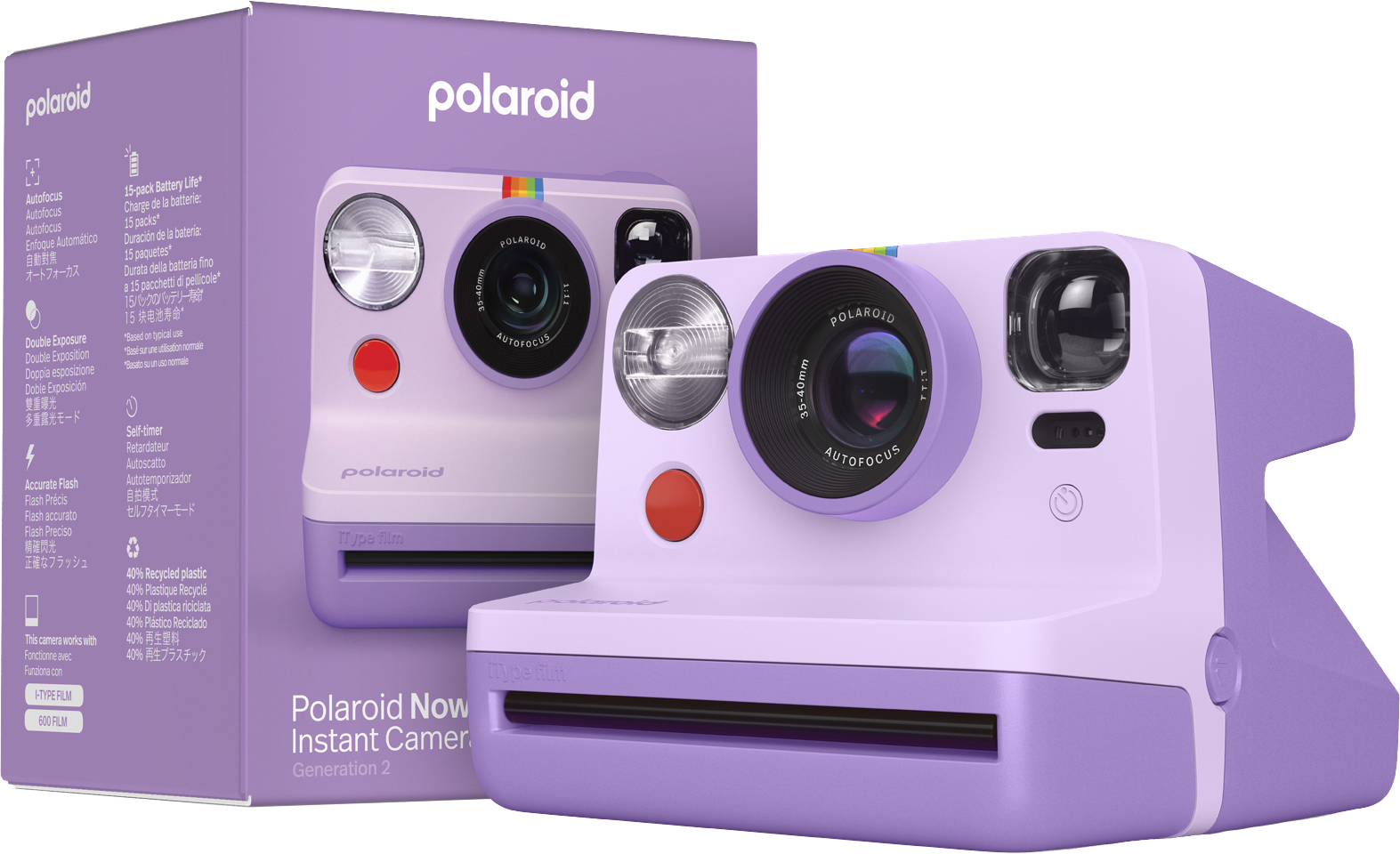 Polaroid - Now Gen 2 Kamera - Lilla