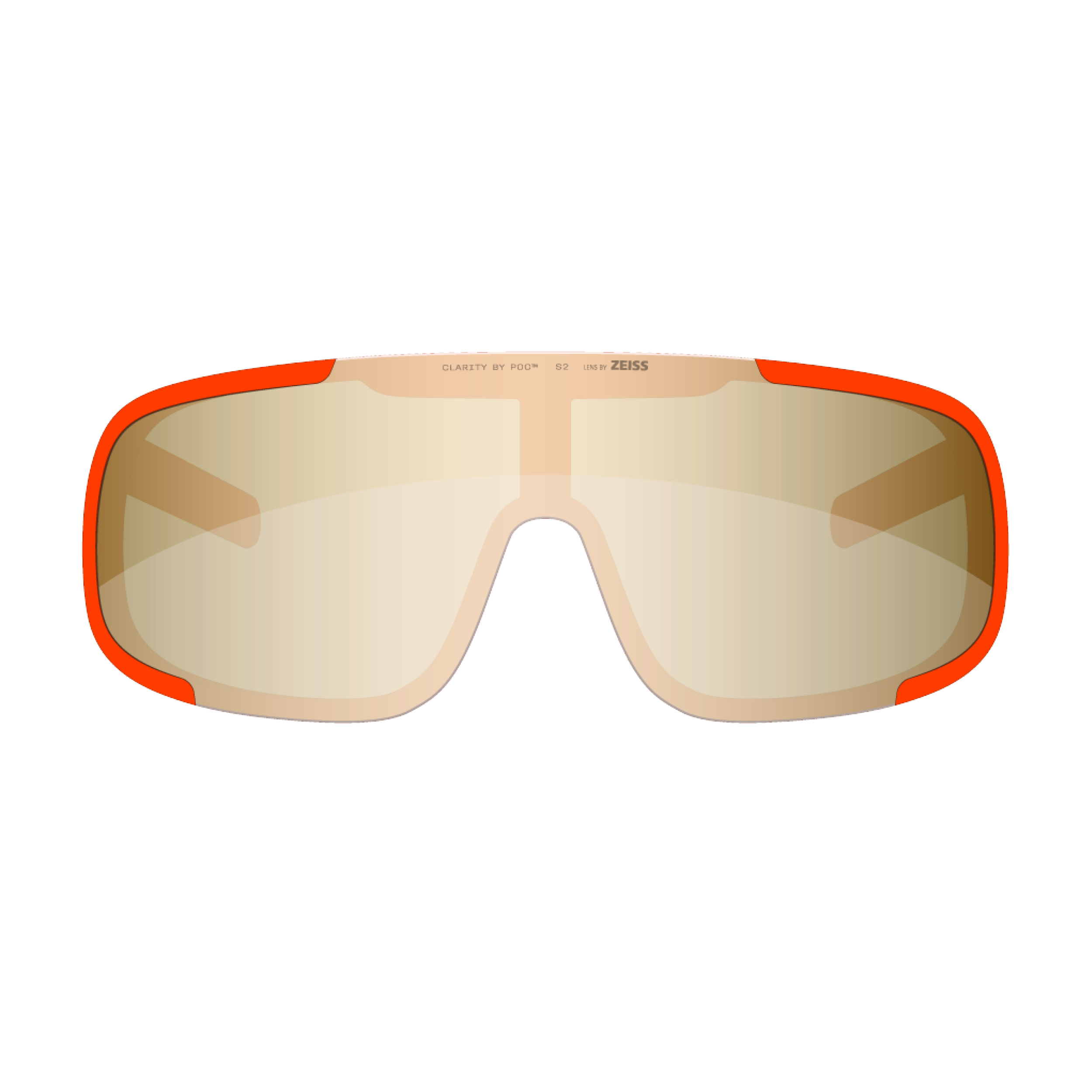 POC Aspire cykelbriller flou orange translucent/clarity road/partly sunny gold