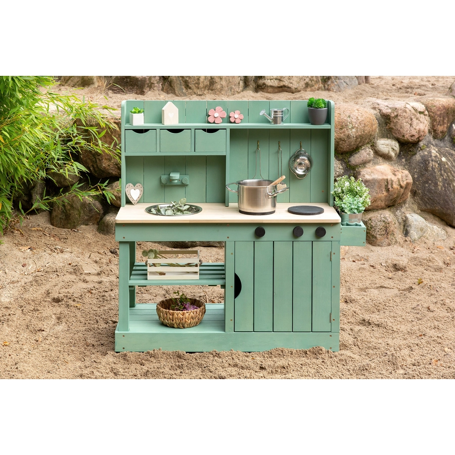 MUDDY BUDDY® Matschküche Explorer, salbeigrün