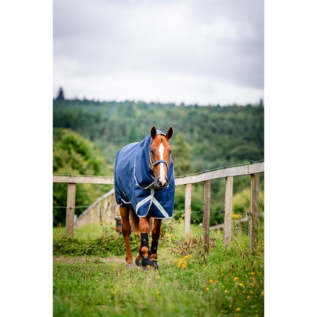 Deken Horseware Amigo Plus Met Hals 400gr Donkerblauw-grijs
