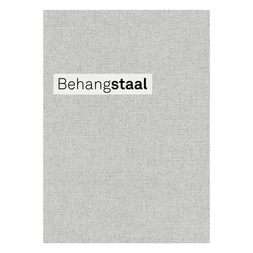 Behangstaal vliesbehang uni linnen beton (dessin 105741)