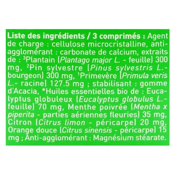 Puressentiel Respiratory Sinus Express 15 comprimidos