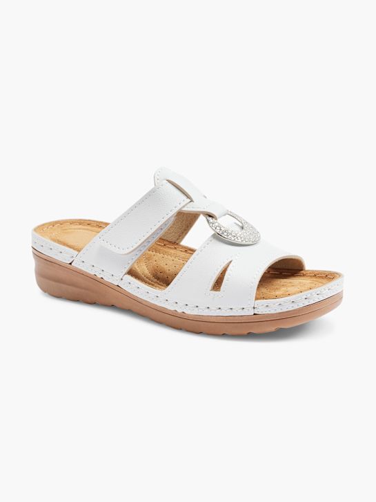 Easy Street Offener Hausschuh Weiss