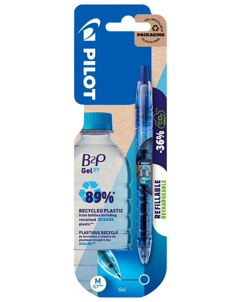 Pilot B-2P Gel-pen 0,7 mm - blå