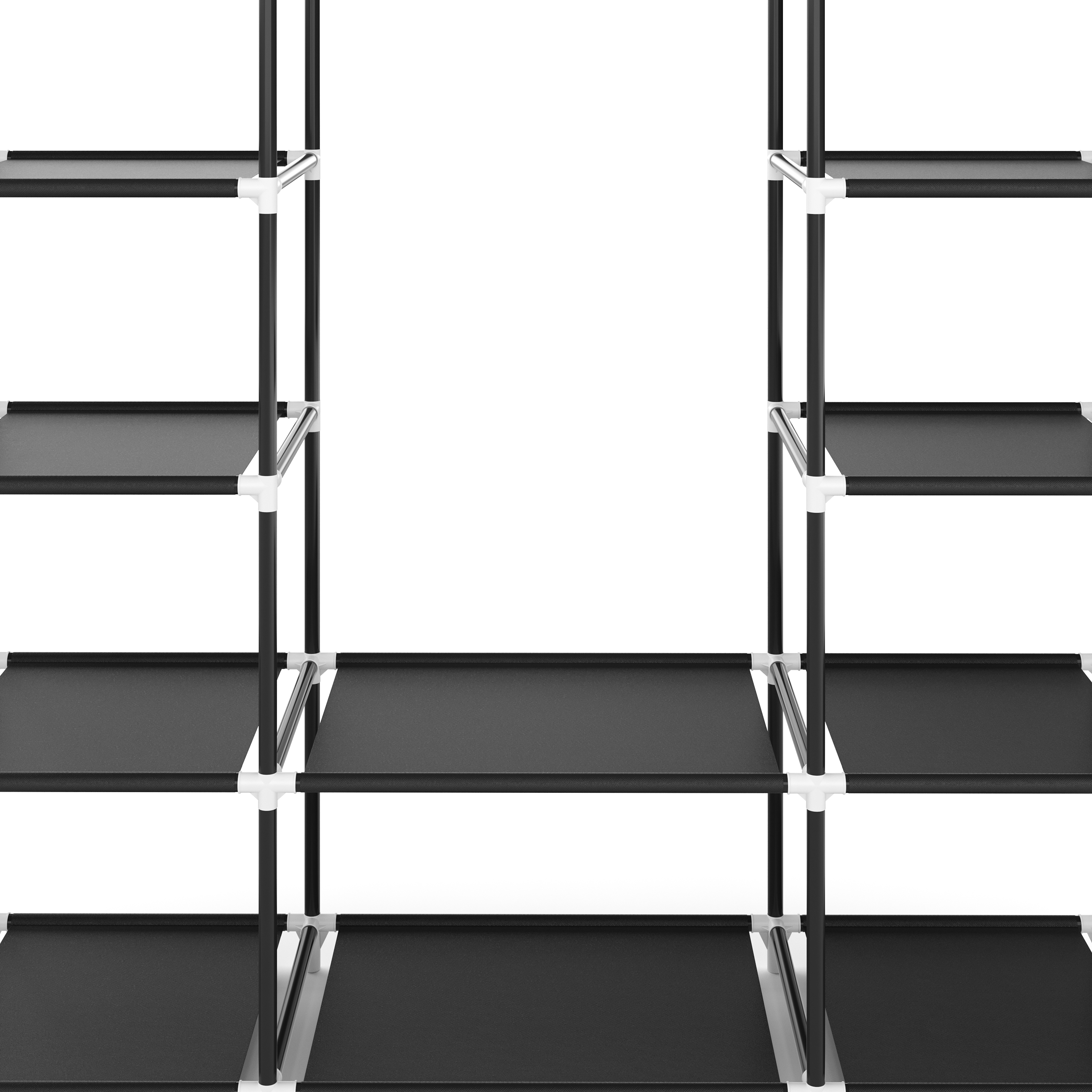 Faltschrank 150 x 45 x 180 cm schwarz