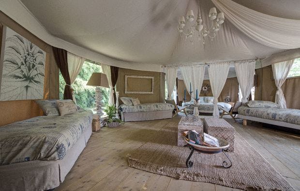 Glamping in Mirano, Venedig extravagantes Geschenk