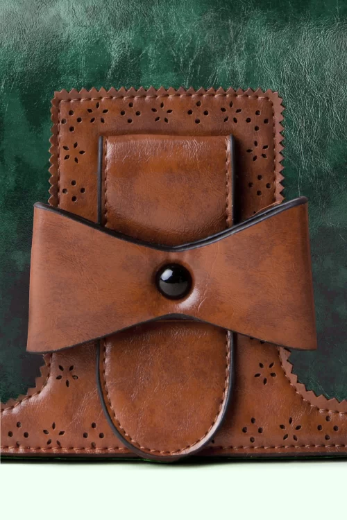 Banned Retro Antieke handtas in groen