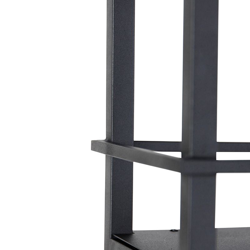 Industriële hanglamp zwart met gaas 4-lichts - Cage Rack