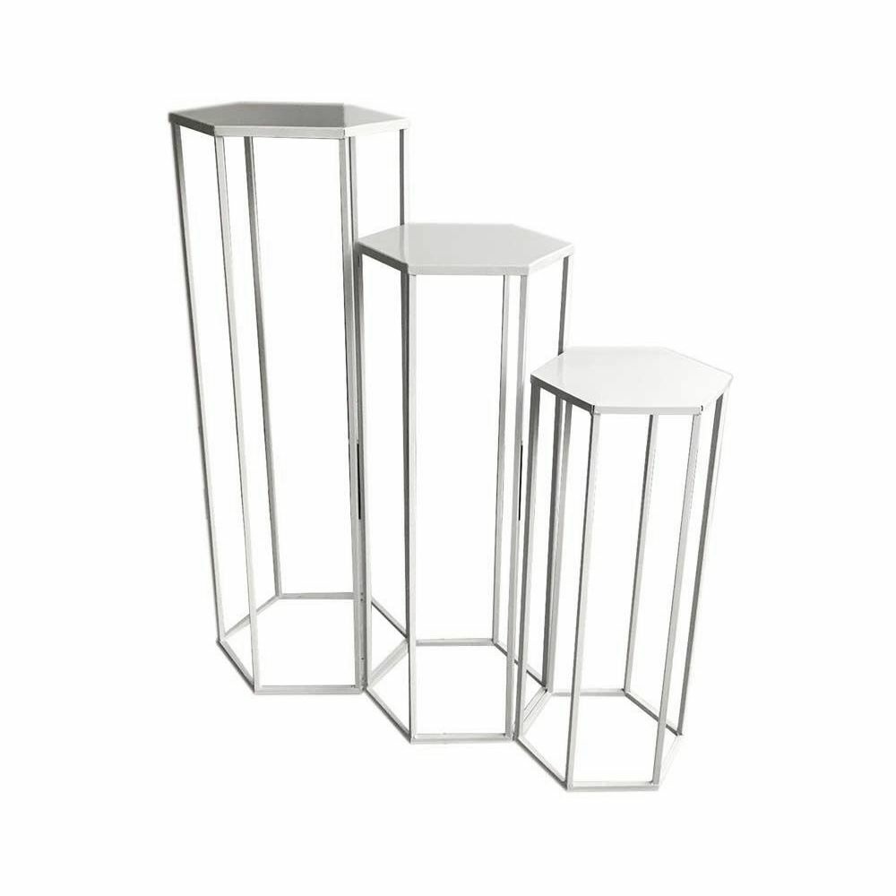 Sellettes assorties en métal (lot de 3)
