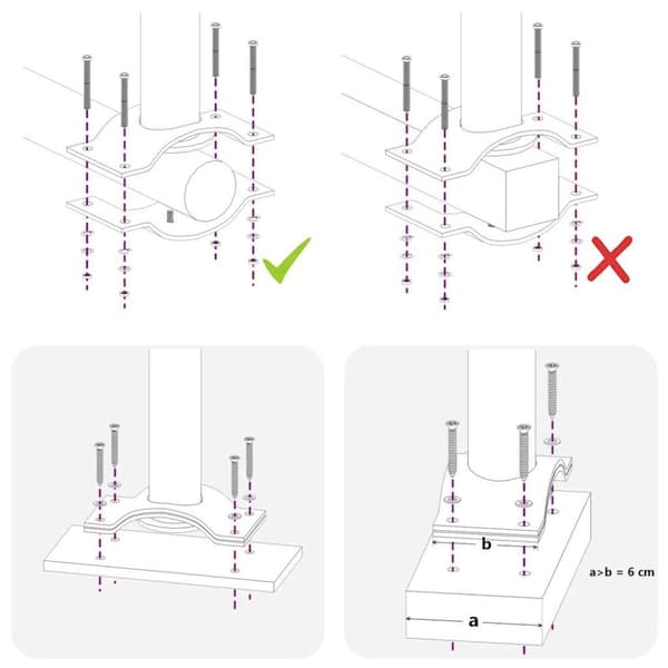 vidaXL Uttrekkbar sidemarkise 80x300 cm svart