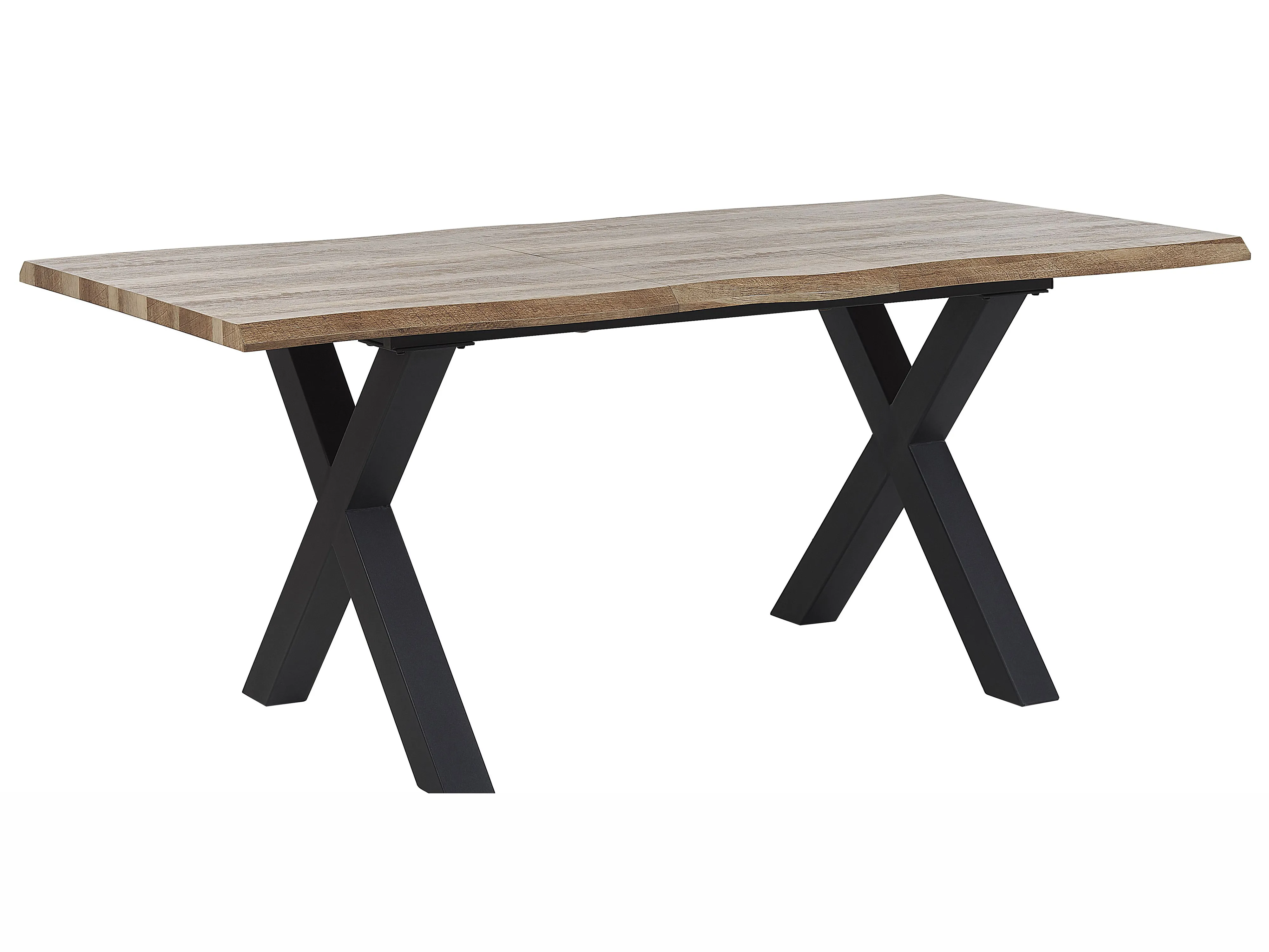 Eettafel uitschuifbaar BRONSON Donkerbruin 90 cm 140/180 cm