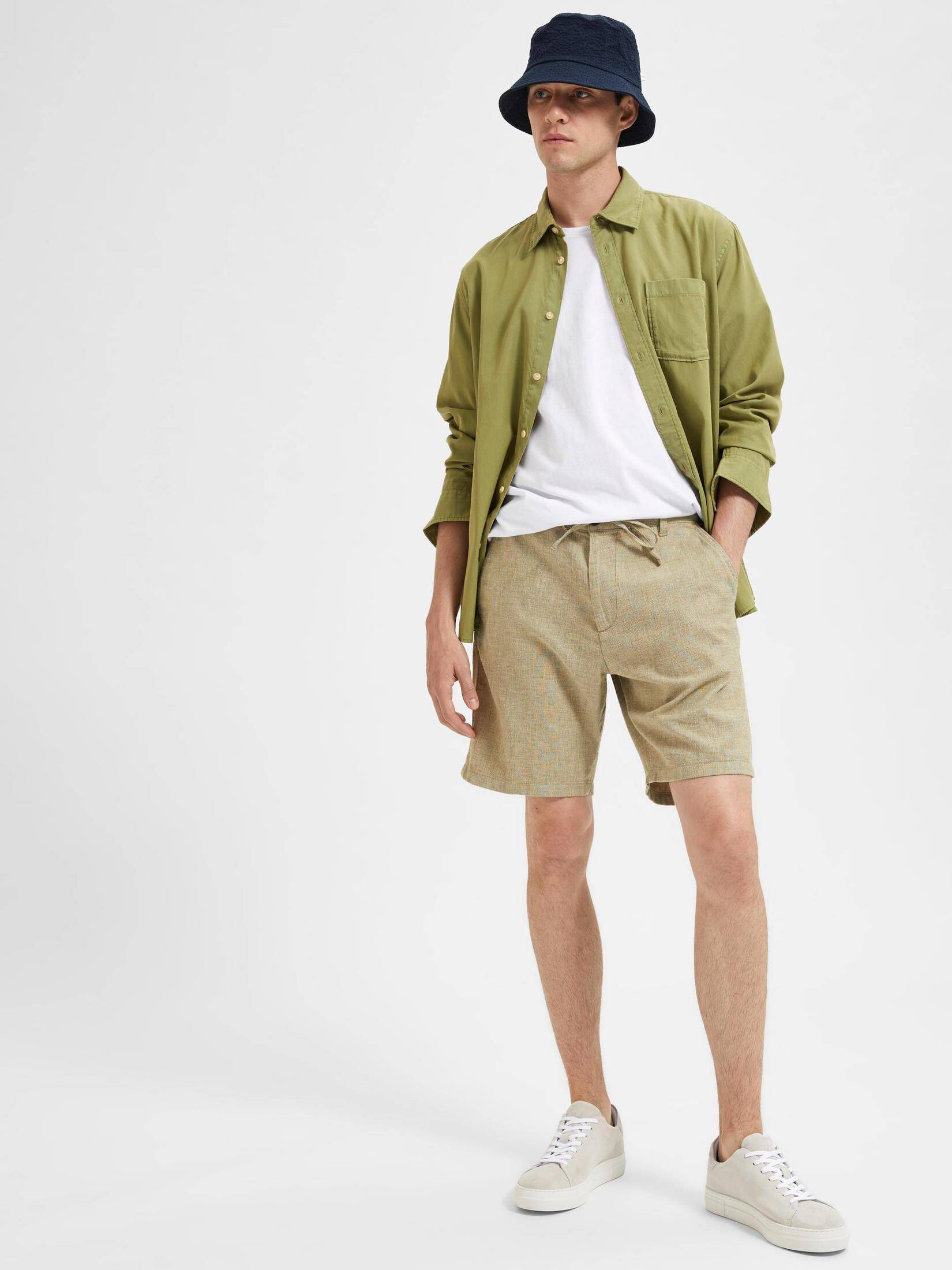 Selected Homme| Herren Shorts SLHCOMFORT-BRODY LINEN SHORTS
