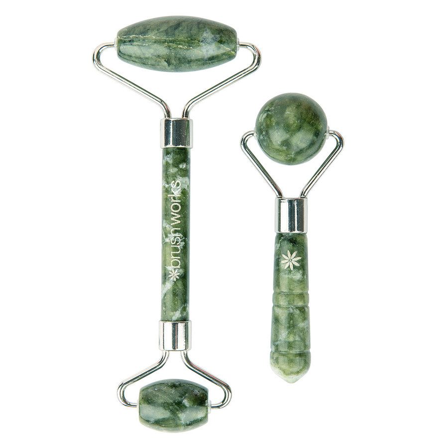 Brushworks Jade Roller & Globe Set 2pcs