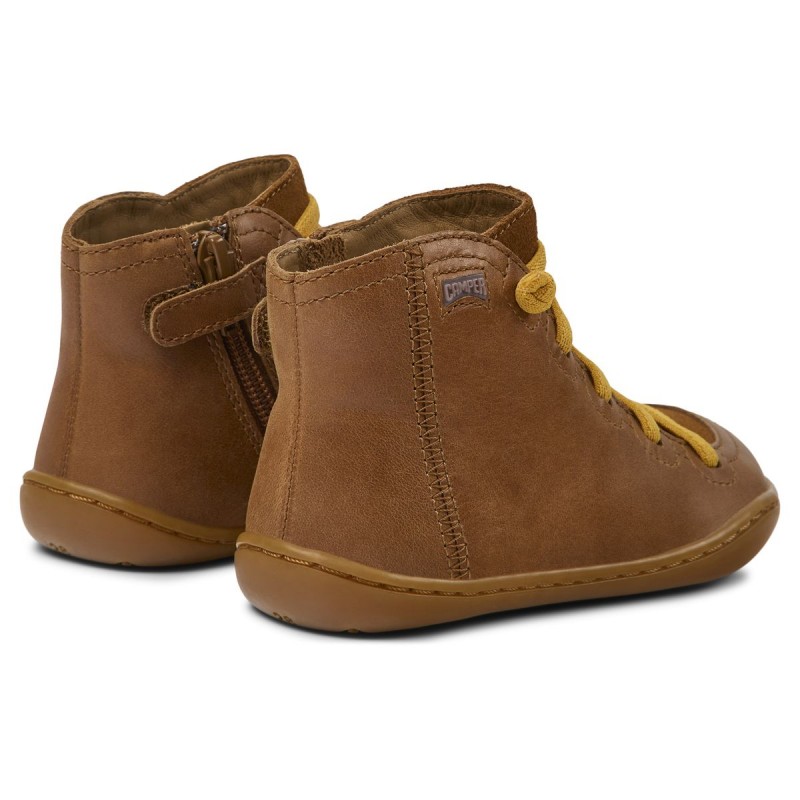 Camper Camper Peu Kids Bottines Camel Jaune