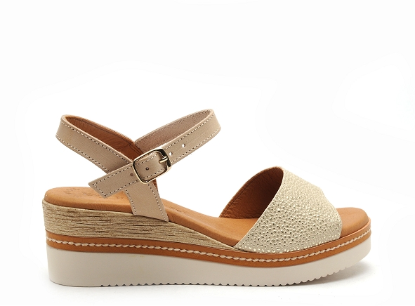 Eva frutos nu pieds talons femme 569 beige