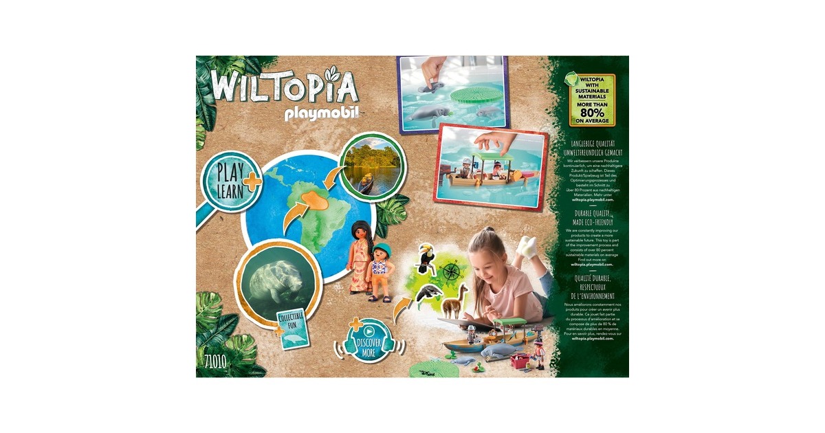 PLAYMOBILWiltopia - Boottocht naar de zeekoeien Constructiespeelgoed  (71010)