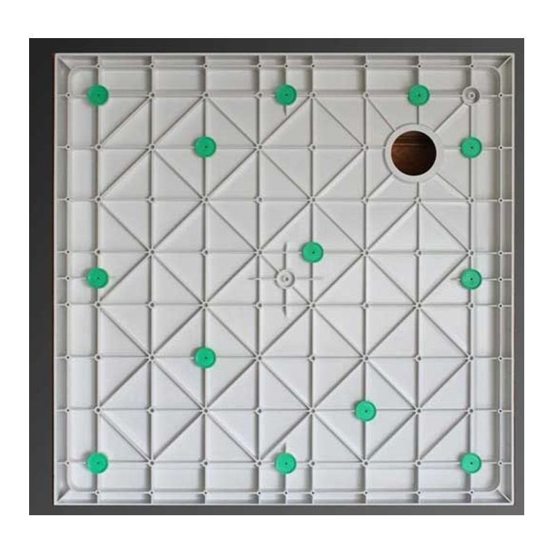 Badstuber Tris SMC douchebak 100x100x3,5cm vierkant
