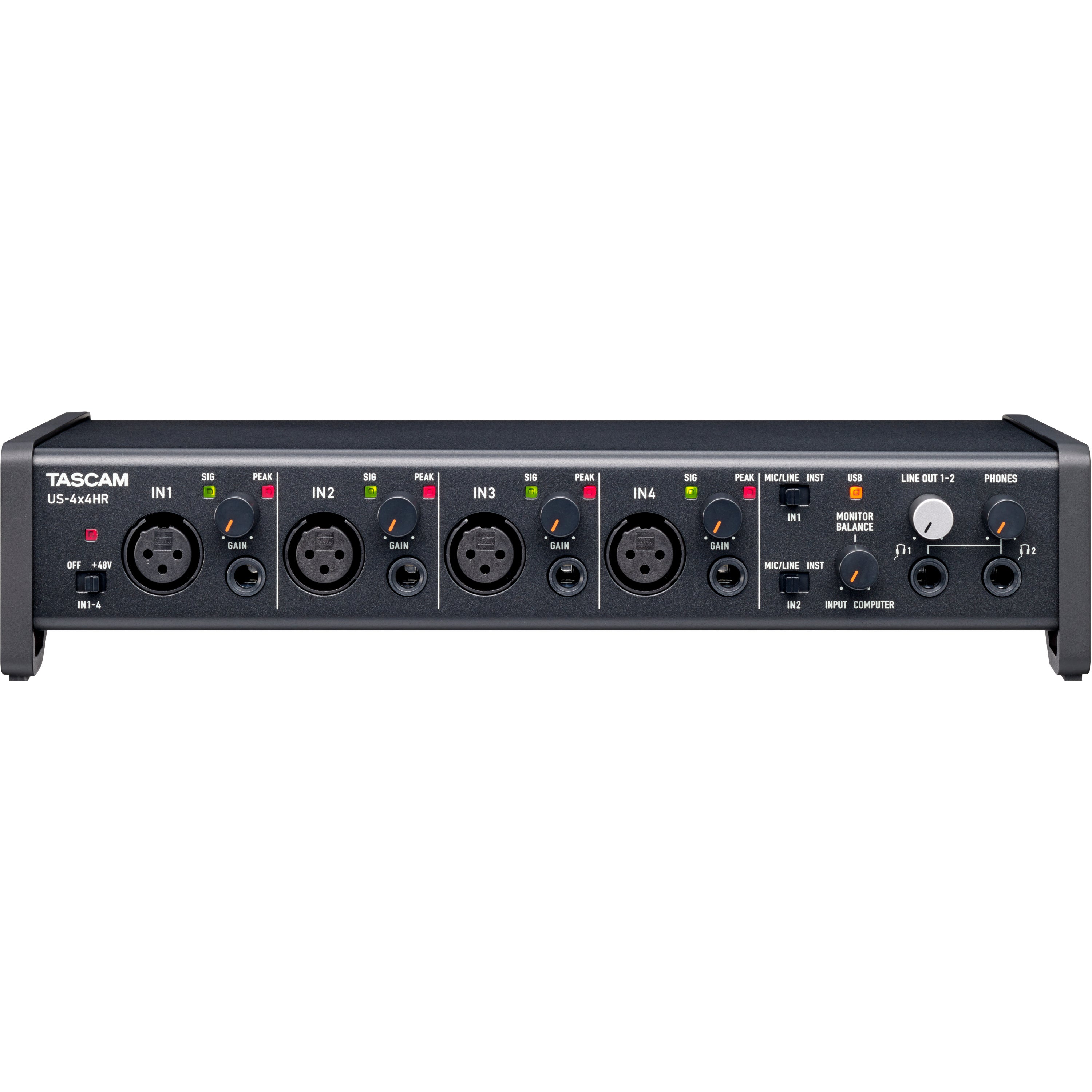 Tascam US-4x4HR hoge resolutie USB audio interface