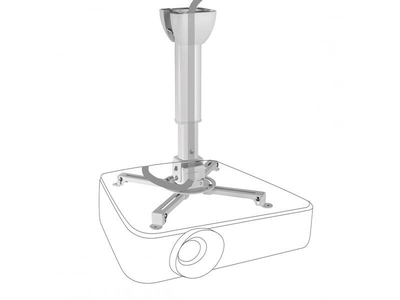 Celexon Deckenhalterung MultiCel 4060 Pro Weiss Beamer Deckenhalterung universal