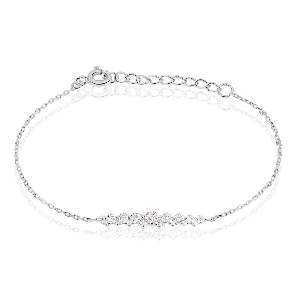 Bracelet Aliah Argent Blanc Oxyde De Zirconium