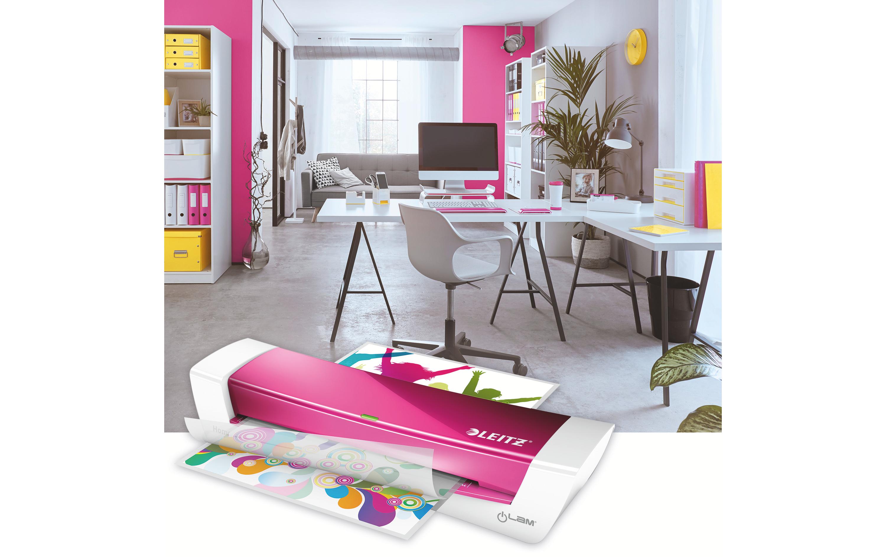 Laminiergerät iLAM Home Office A4 125 µm PinkLaminiergerät für Zuhause