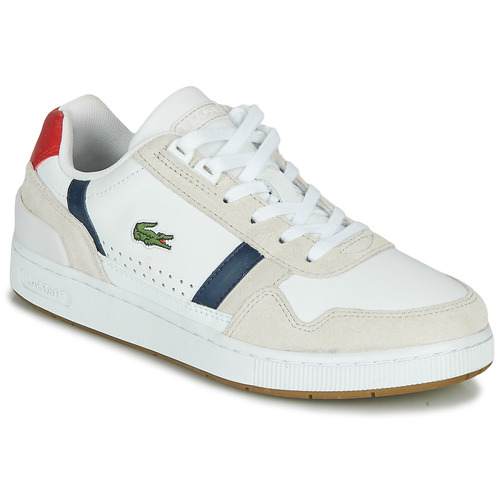 Lacoste - T-CLIP 0120 2 SFA Blanco / Marino / Rojo