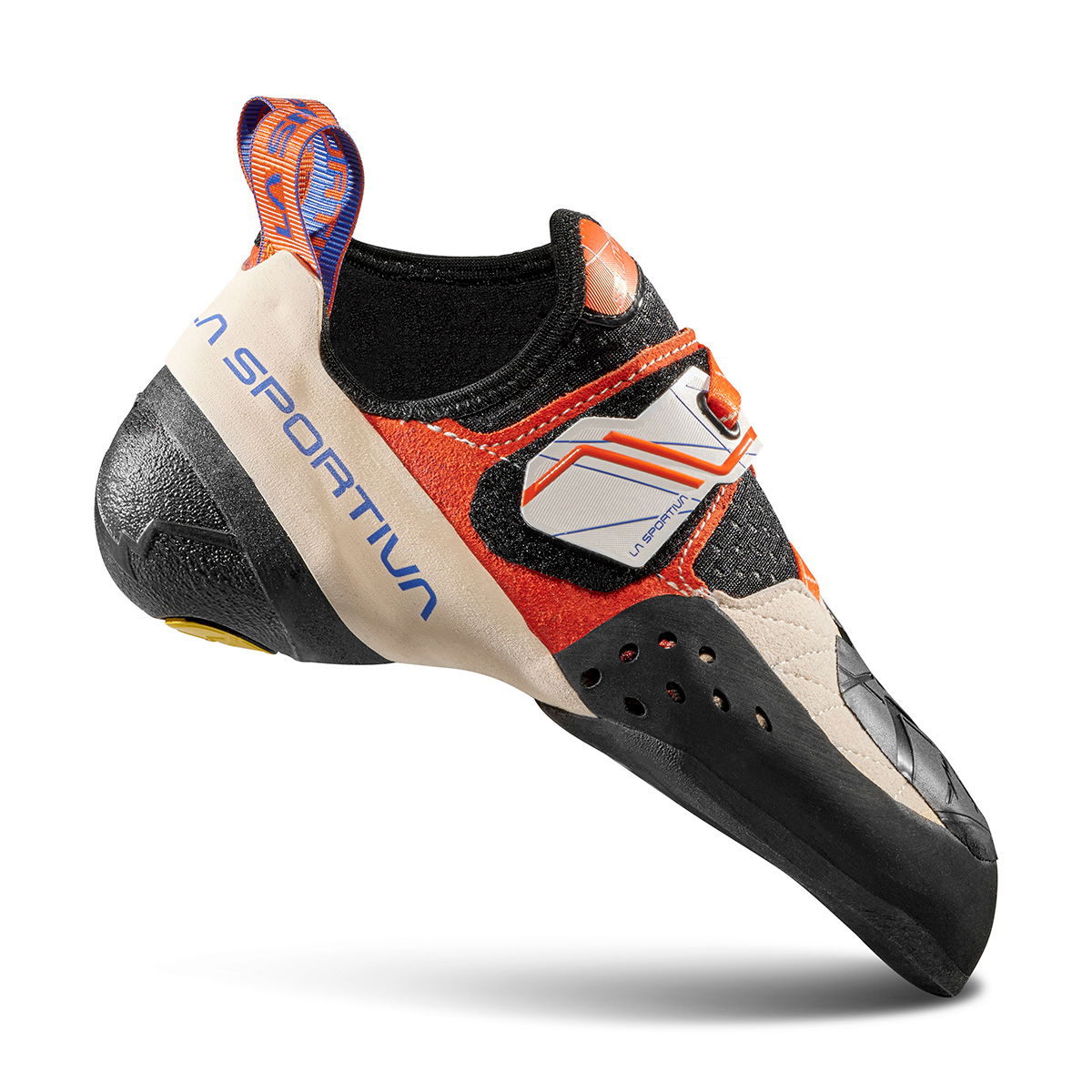 La Sportiva Solution klatresko, dame (White/Lily Orange) - Spejder Sport