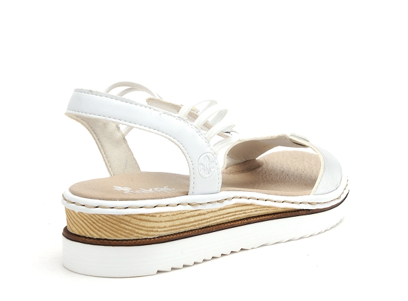 Rieker nu pieds plats femme 679l1 argent