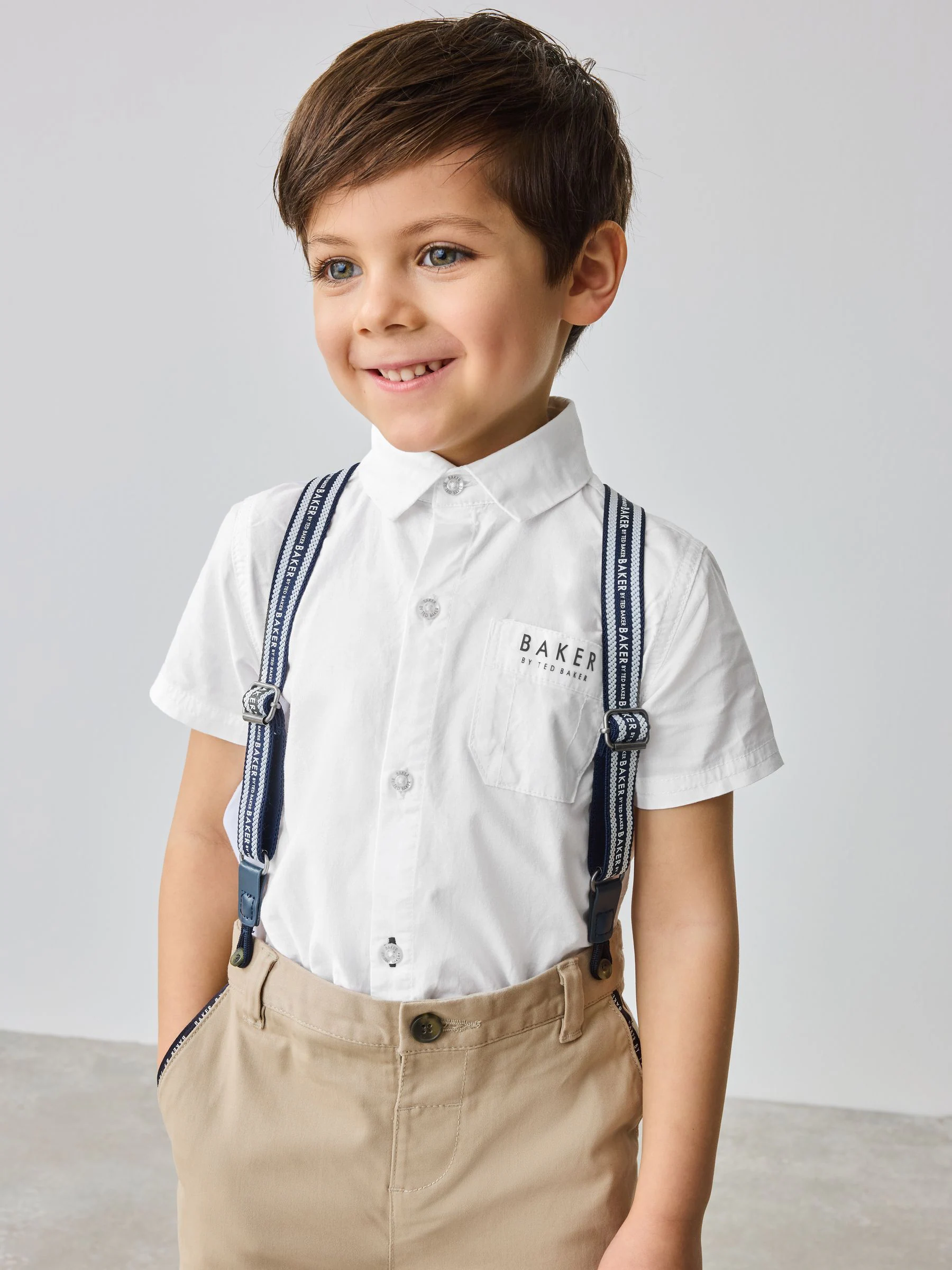 Baker by Ted Baker set van overhemd, broek en bretels