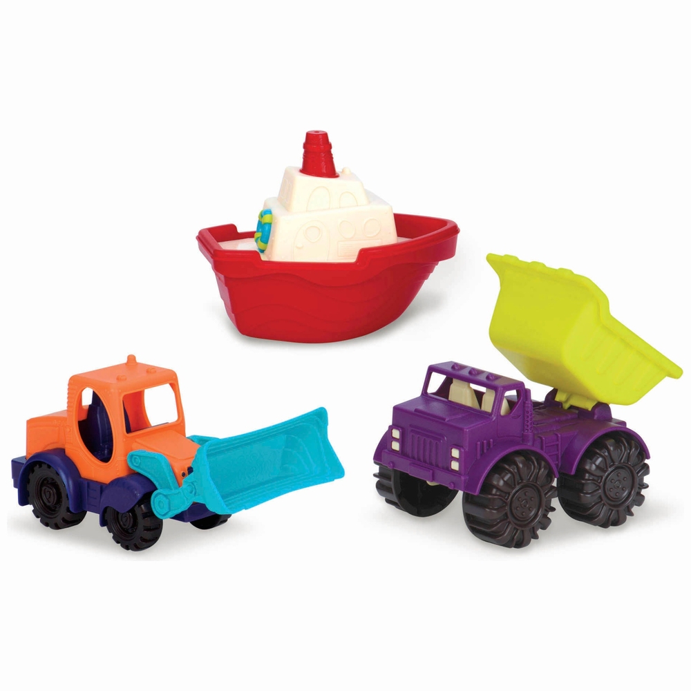 B. Mini-Fahrzeuge 3-teiliges Set
