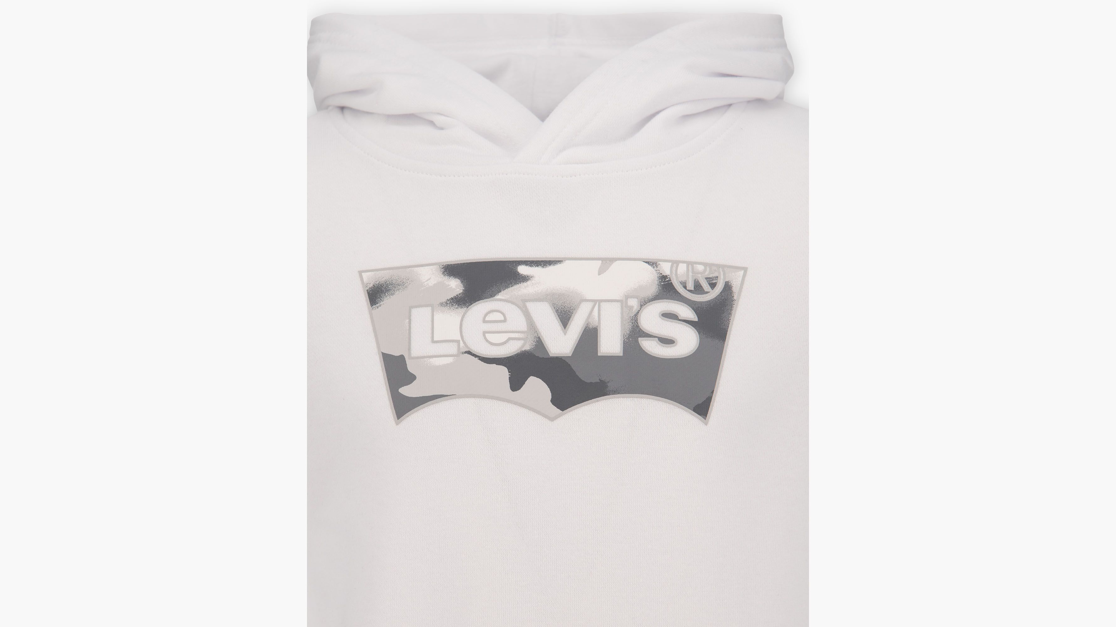 Sweat à capuche Batwing Fill - Bright White - Blanc