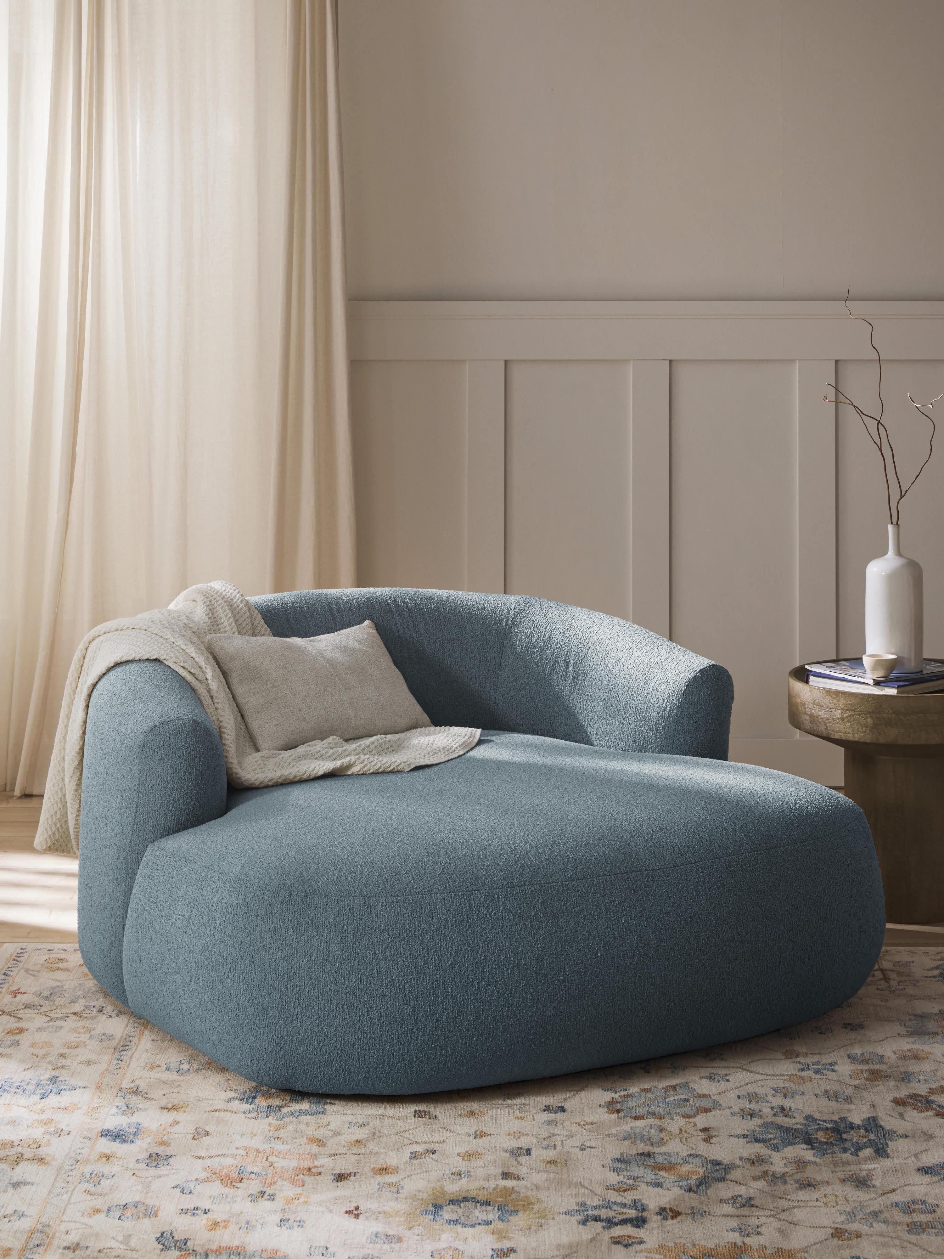 XL bouclé loungefauteuil Sofia