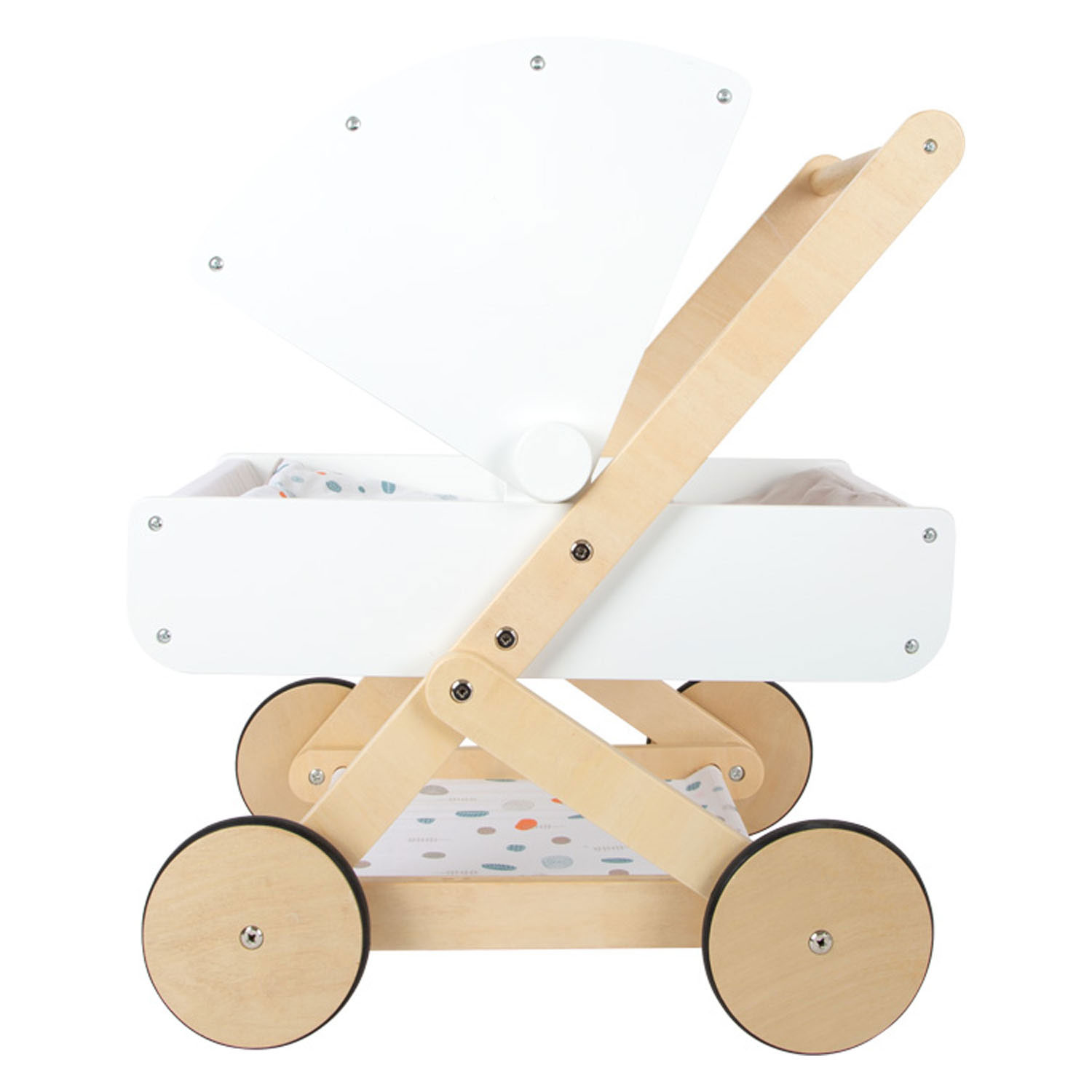 Small Foot-Houten Poppenwagen Little Button
