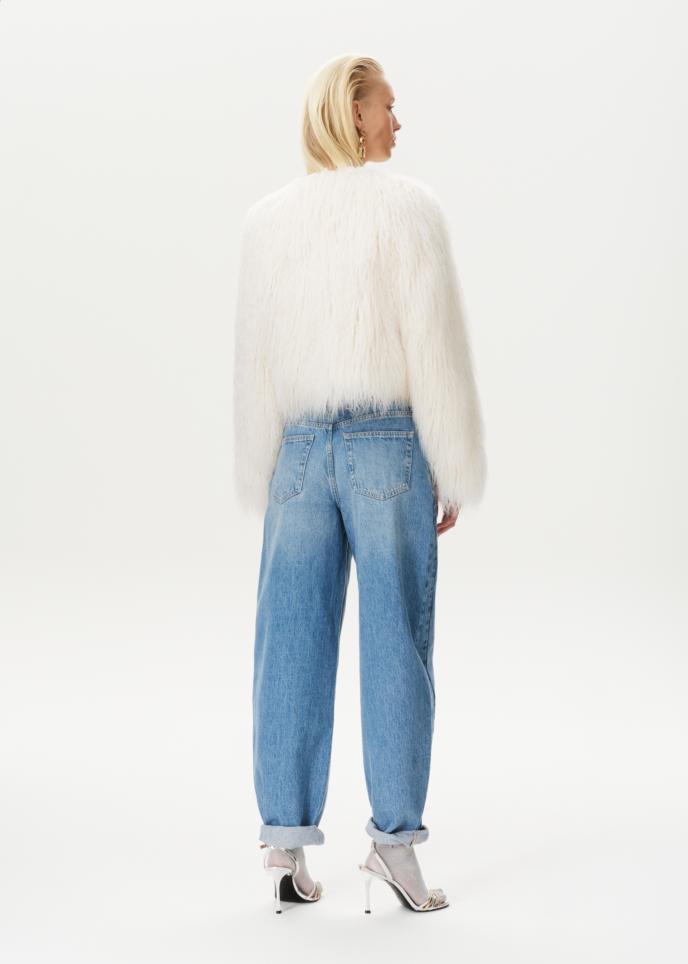 Faux fur fizzy jacket
