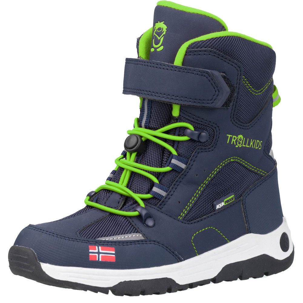 Trollkids Lofoten XT Winterstiefel Kinder navy viper green