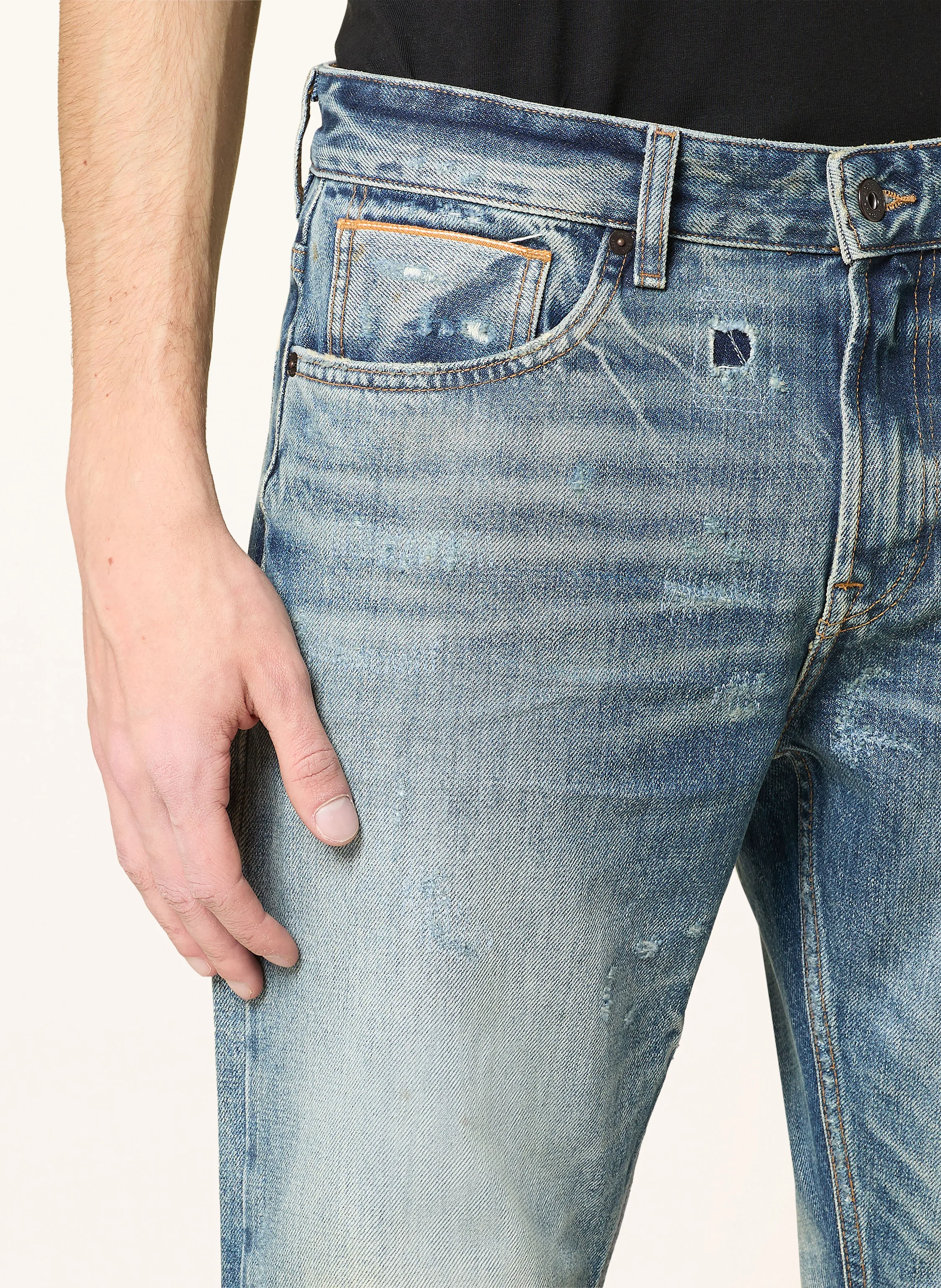 BOSS Destroyed Jeans RE.MAINE Regular Fit