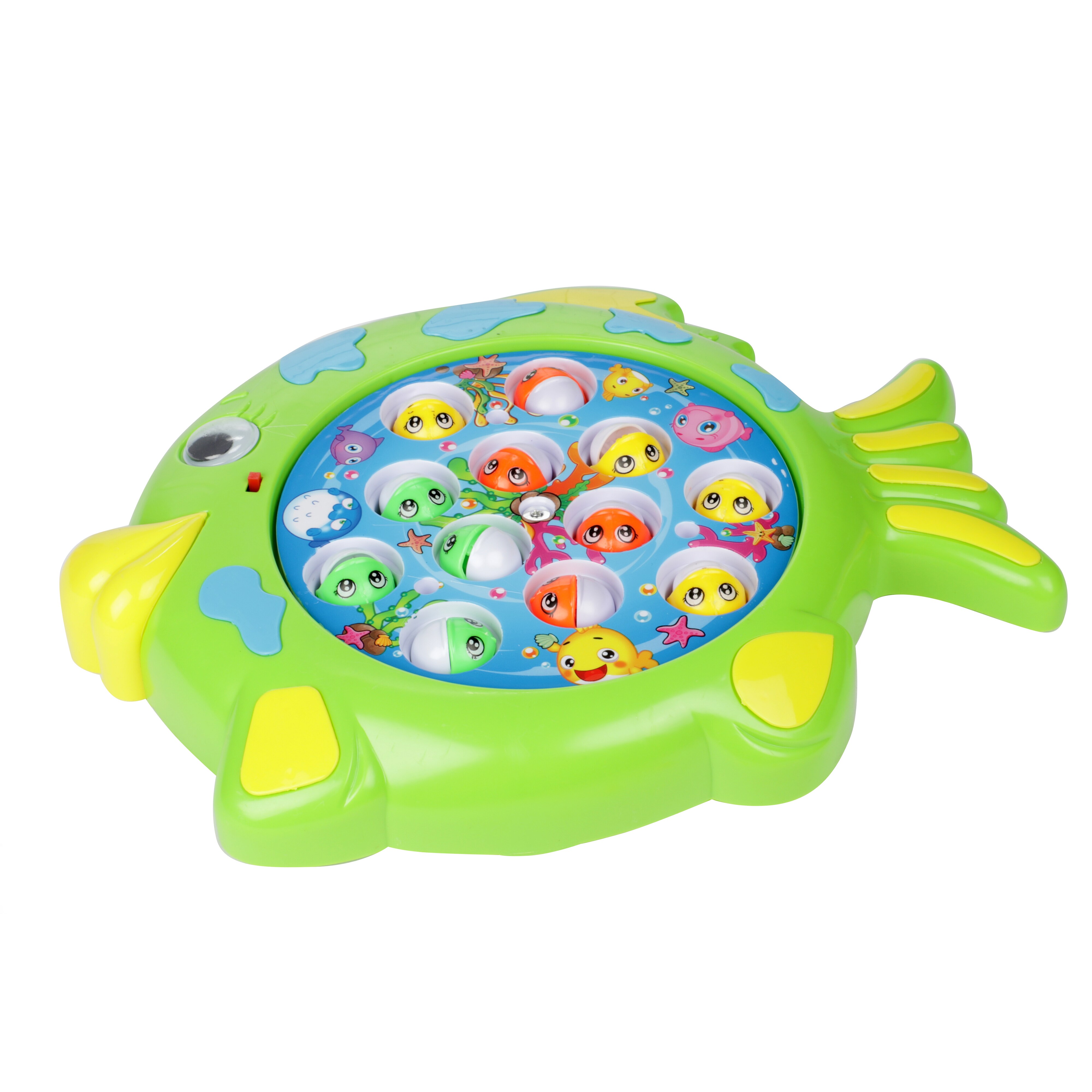 Toi-Toys 52245B - Angelspiel Drehscheibe - Fange den Fisch (mit Ton) Fische angeln Kinderspiel