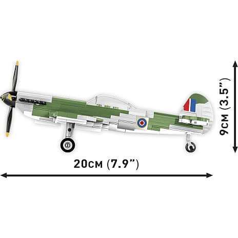 Cobi WWII Supermarine Spitfire Mk. XVI Bubbletop fly 5865