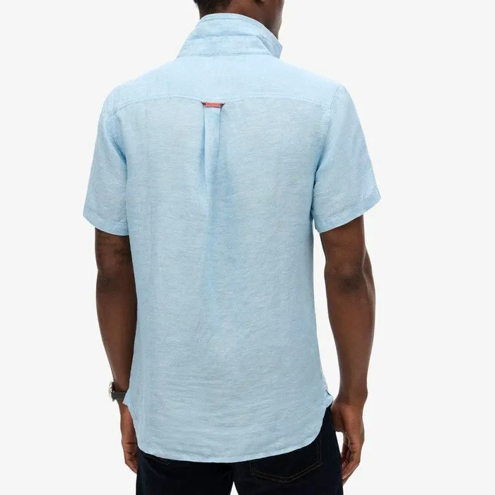 Superdry Vacation Linen SS Overhemd Heren