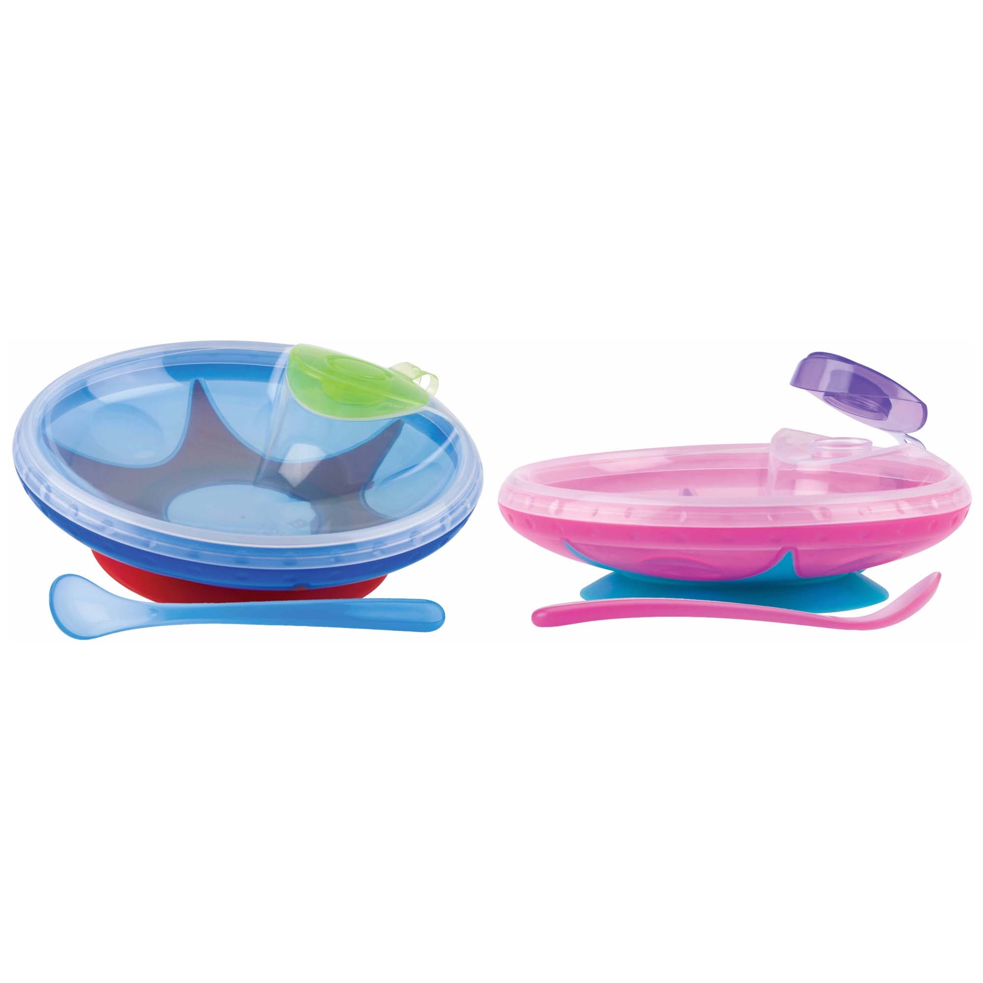 Nûby warmtehoudend bordje met zuignap blauw