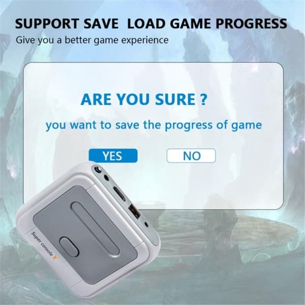 SUPER CONSOLE X mini spillkonsoll med 2 trådløse kontrollere