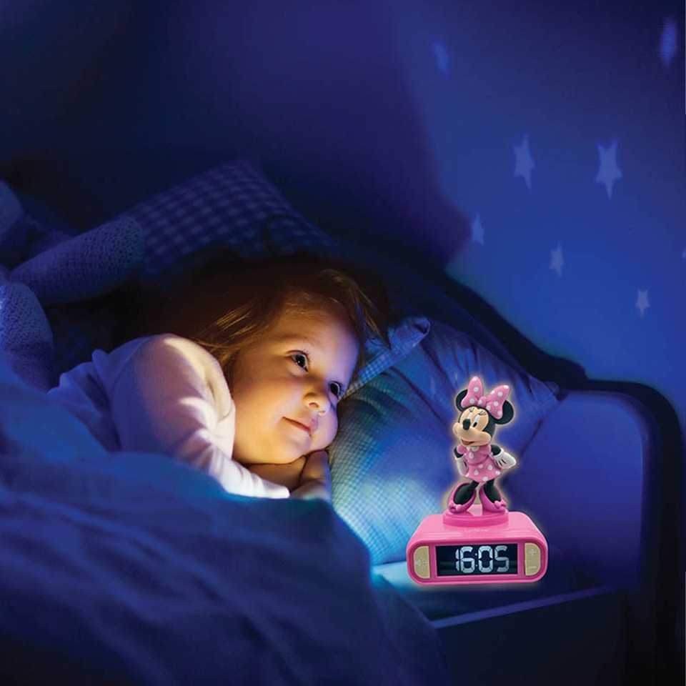 Lexibook - Minnie 3D Digitalt vækkeur & natlys