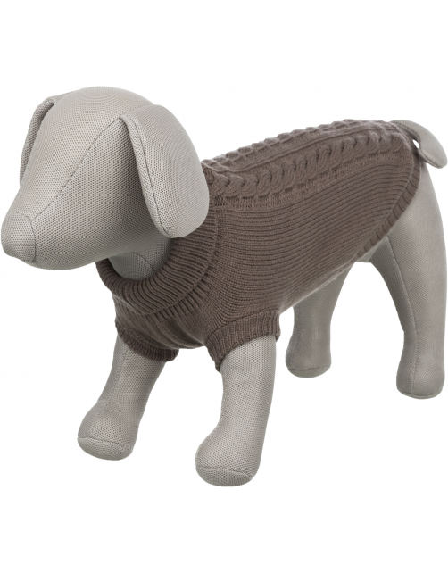 Trixie Trui Kenton Taupe - Hondenkleding