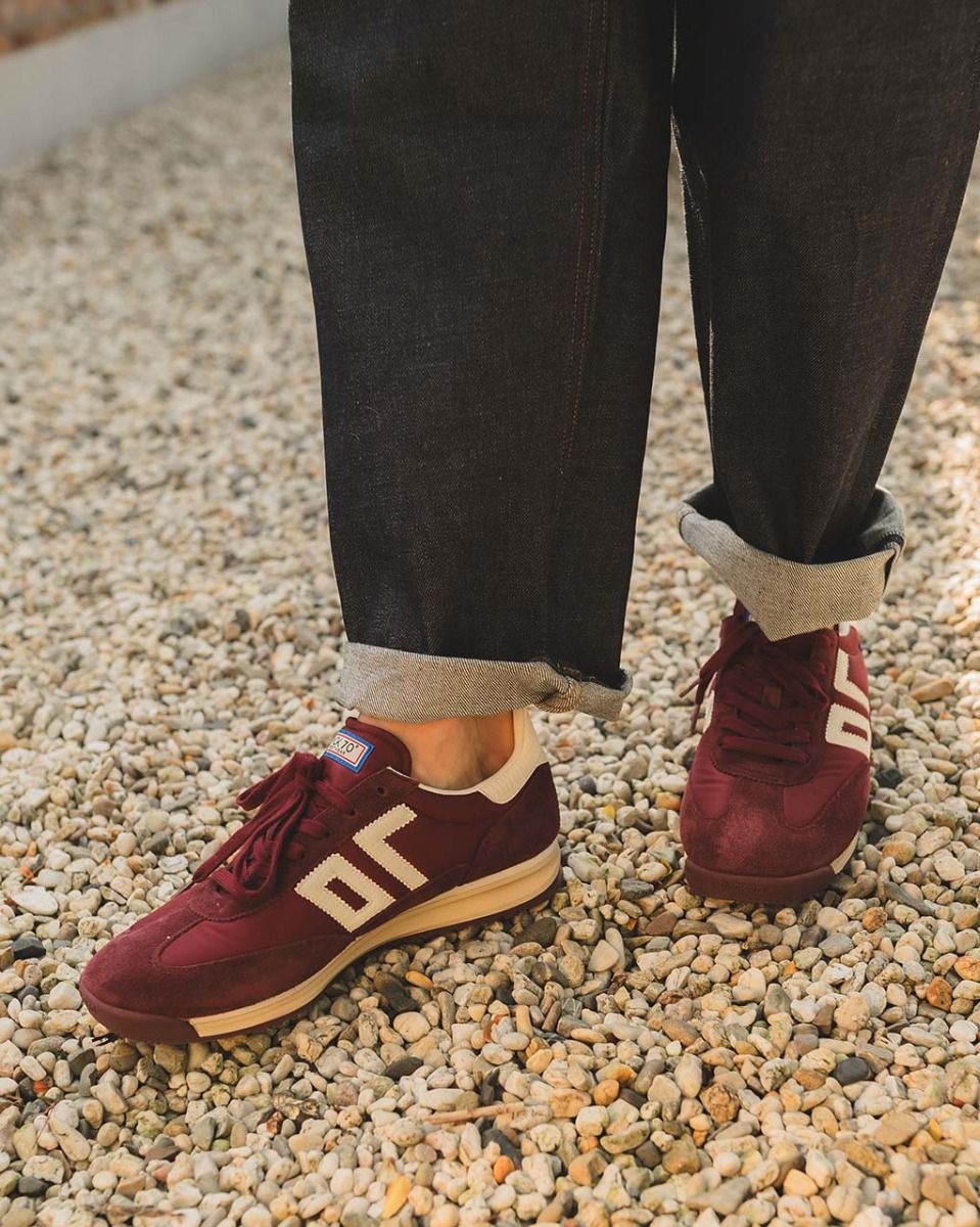 Back 70 Jogger Bordeauxrood/Wit Herensneakers