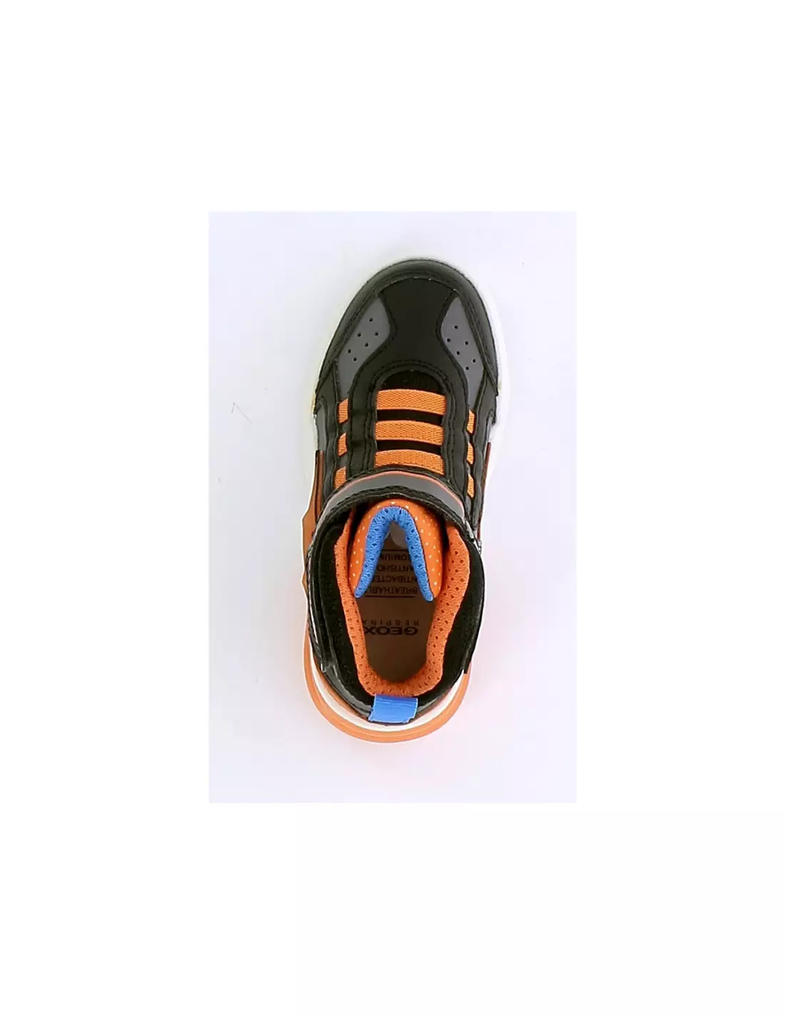 GEOX GRAYJAY - Sneakers Blackorangeflashyellow