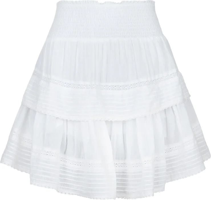 Neo Noir Kenia S Voile Skirt White