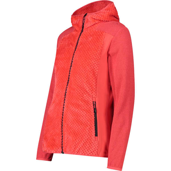Veste polaire CMP WOMAN HIGHLOFT FLEECE JACKET HOOD CORALLO