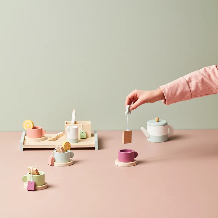 Kids Concept - Bistro Teeset, bunt (21er-Set)