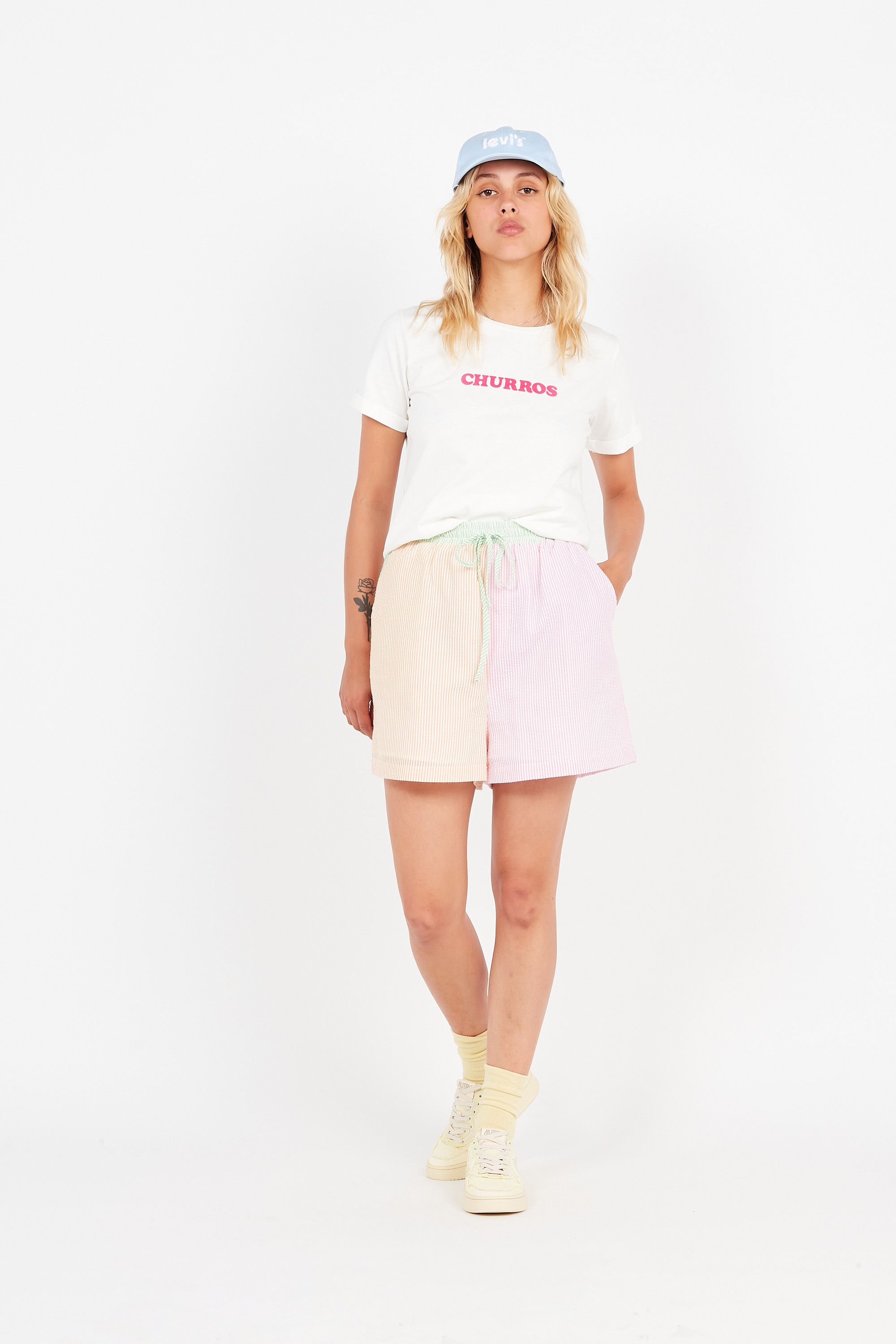 GRACE ET MILA Tee-shirt col rond en coton ENVIE Rose
